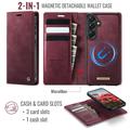 Custodia a portafoglio staccabile 2 in 1 Samsung Galaxy A57 Caseme C49 - Compatibile con MagSafe, RFID - Rossa