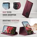 Custodia a portafoglio staccabile 2 in 1 Samsung Galaxy A57 Caseme C49 - Compatibile con MagSafe, RFID - Rossa