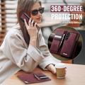 Custodia a portafoglio staccabile 2 in 1 Samsung Galaxy A57 Caseme C49 - Compatibile con MagSafe, RFID - Rossa