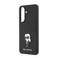 Custodia Samsung Galaxy A57 Karl Lagerfeld Fixed Glitter Metal Ikonik - Nera