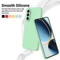 Custodia in silicone liquido con cinghia a mano per Samsung Galaxy A57 - Verde
