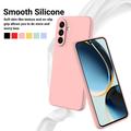 Custodia in silicone liquido con cinghia a mano per Samsung Galaxy A57 - Rosa