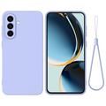 Custodia in silicone liquido con cinghia a mano per Samsung Galaxy A57