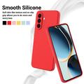 Custodia in silicone liquido con cinghia a mano per Samsung Galaxy A57 - Rossa