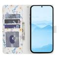 Custodia a portafoglio floreale rombica per Samsung Galaxy A57 - Fiori colorati