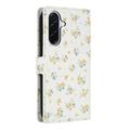 Custodia a portafoglio floreale rombica per Samsung Galaxy A57
