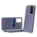 Custodia Samsung Galaxy A57 Smart Clear View con slot per schede - Grigio Viola