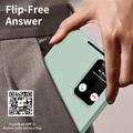 Custodia Flip Samsung Galaxy A57 Smart Clear View con slot per schede - Verde chiaro