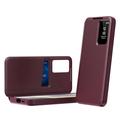 Custodia Samsung Galaxy A57 Smart Clear View con slot per schede