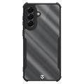 Custodia Tactical Quantum Stealth per Samsung Galaxy A57 con angoli rinforzati - trasparente / nera