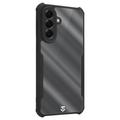 Custodia Tactical Quantum Stealth per Samsung Galaxy A57 con angoli rinforzati - trasparente / nera