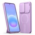 Custodia Tech-Protect Kevlar Aura per Samsung Galaxy A57 - Compatibile con MagSafe - Viola