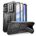 Samsung Galaxy A57 Tech-Protect Kevlar Cam+ Set da 2 custodie - Protezione per schermo, protezione per fotocamera, supporto - Nero