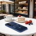 Custodia per Samsung Galaxy A57 Tech-Protect MagFlex - Compatibile con MagSafe - Trasparente / Blu Marino