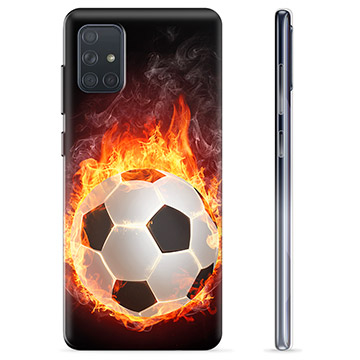 Custodia in TPU per Samsung Galaxy A71 - Fiamma di Calcio