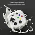 Custodia per Samsung Galaxy Buds 4/4 Pro in stile controller da gioco con moschettone e strumento di pulizia - Bianca
