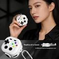 Custodia per Samsung Galaxy Buds 4/4 Pro in stile controller da gioco con moschettone e strumento di pulizia - Bianca