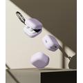 Custodia in silicone Samsung Galaxy Buds 4/4 Pro Ringke - Protezione antiurto - Viola chiaro