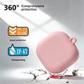 Custodia in silicone per Samsung Galaxy Buds 4/Buds 4 Pro con moschettone - Rosa
