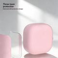 Custodia in silicone per Samsung Galaxy Buds 4/Buds 4 Pro con moschettone - Rosa