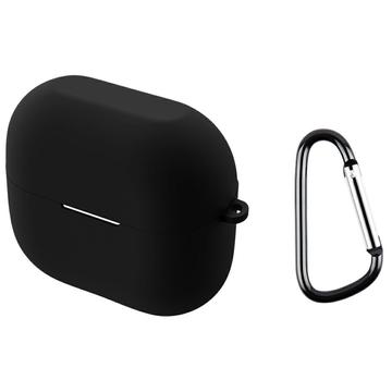Custodia in silicone con moschettone per Samsung Galaxy Buds3 FE - nera
