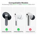 Samsung Galaxy Buds3 Pro/Buds4 Pro Ahastyle WG173 Cuffie in silicone - Nero