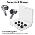 Samsung Galaxy Buds3 Pro/Buds4 Pro Ahastyle WG173 Cuffie in silicone - Nero