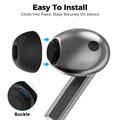 Samsung Galaxy Buds3 Pro/Buds4 Pro Ahastyle WG173 Cuffie in silicone - Nero