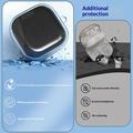 Custodia trasparente per Samsung Galaxy Buds4/Buds4 Pro con moschettone e pennelli per la pulizia