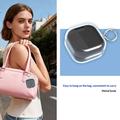 Custodia trasparente per Samsung Galaxy Buds4/Buds4 Pro con moschettone e pennelli per la pulizia