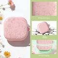 Custodia in silicone con incisione floreale e pennelli per la pulizia per Samsung Galaxy Buds4/Buds4 Pro - Rosa