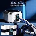 Custodia resistente per Samsung Galaxy Buds4/Buds4 Pro con moschettone e pennelli per la pulizia - Bianco / Nero