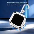 Custodia resistente per Samsung Galaxy Buds4/Buds4 Pro con moschettone e pennelli per la pulizia - Bianco / Nero