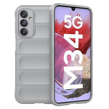 Cover in TPU Rugged per Samsung Galaxy F34/M34 5G - Grigio Chiaro