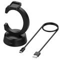 Supporto di ricarica per Samsung Galaxy Fit3/Honor Watch X5/Watch Fit - Nero
