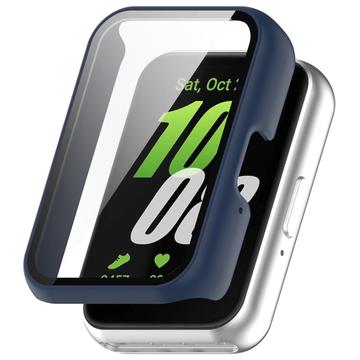 Custodia in Plastica con Pellicola Salvaschermo per Samsung Galaxy Fit3 - Blu Scuro