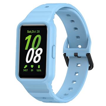Cinturino di Ricambio in Silicone con Telaio Integrato Samsung Galaxy Fit3 - Blu