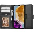 Custodia a portafoglio con magnete e supporto Tech-Protect per Samsung Galaxy M15 - Nero