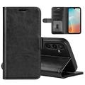 Custodia a portafoglio con chiusura magnetica per Samsung Galaxy M16 - Nera