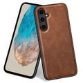 Custodia Ibrida Rivestita per Samsung Galaxy M35 - Marrone