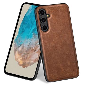 Custodia Ibrida Rivestita per Samsung Galaxy M35 - Marrone