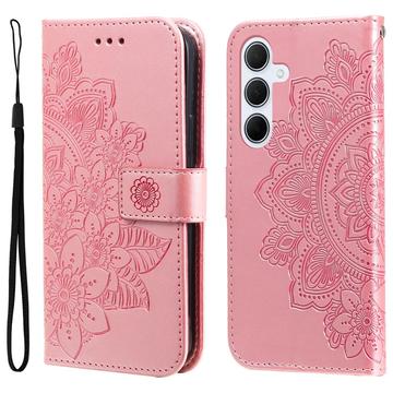 Custodia a portafoglio per Samsung Galaxy M35 serie Mandala - Rosa