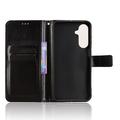 Samsung Galaxy M36 Custodia a portafoglio con supporto - Nera