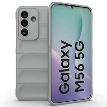 Cover in TPU Rugged per Samsung Galaxy M56 - Grigio Chiaro