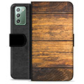 Custodia a Portafoglio Premium per Samsung Galaxy Note20 - Legno