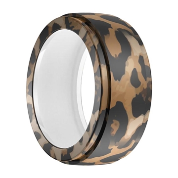 Custodia in silicone antigraffio Samsung Galaxy Ring - Dimensioni: 6/7/8/9 - Stampa leopardata