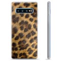 Custodia TPU per Samsung Galaxy S10+ - Leopardo