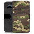 Custodia Portafoglio per Samsung Galaxy S10+ - Camouflage