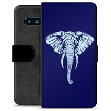 Custodia Portafoglio per Samsung Galaxy S10 - Elefante