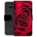 Custodia Portafoglio per Samsung Galaxy S10 - Rosa